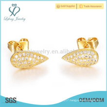 18k gold drop earrings,copper plating earrings for women